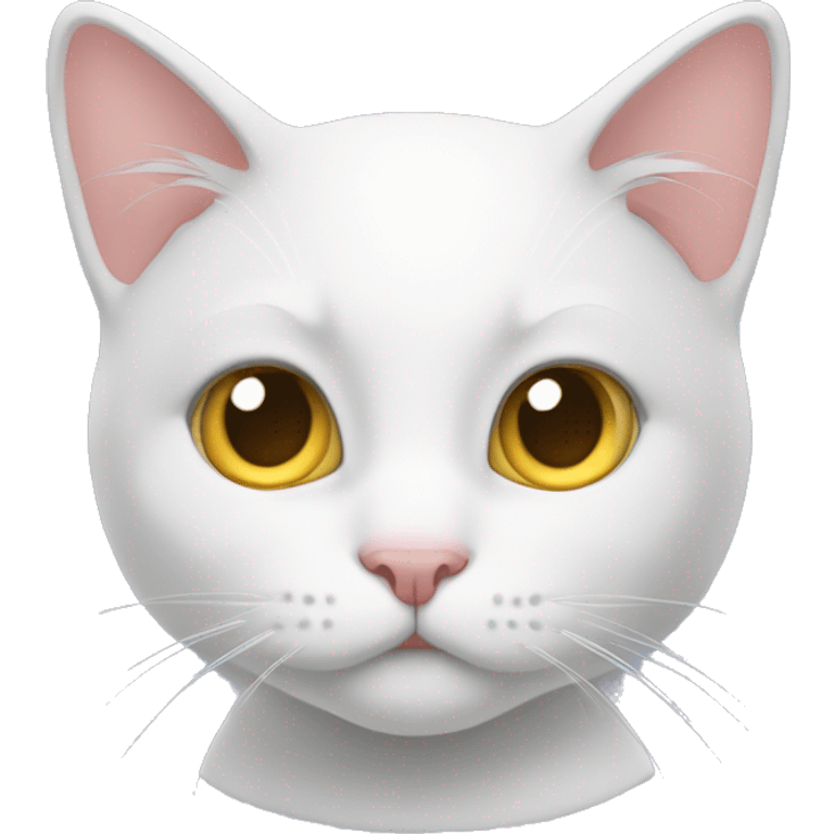 ￼Withe cat  emoji