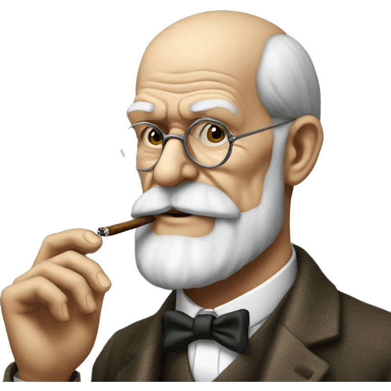 Sigmund Freud smoking emoji