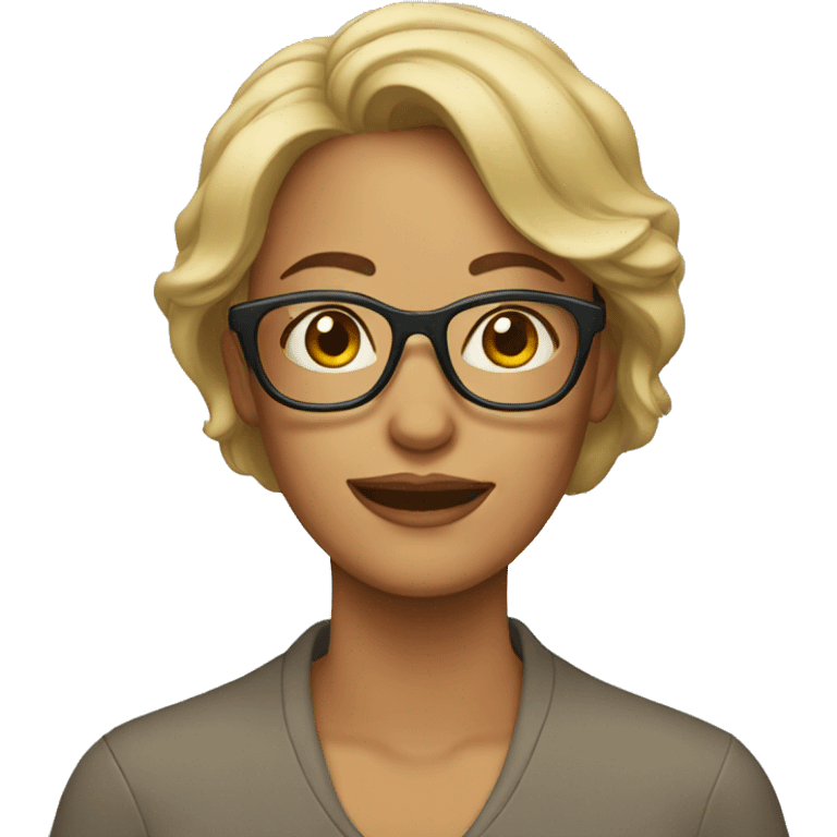 mother with glasses emoji