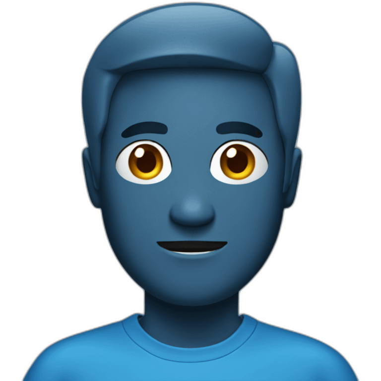 blue iPhone 14 device emoji