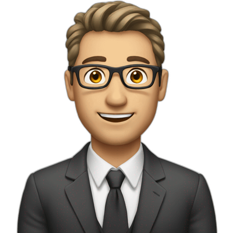 man with client emoji