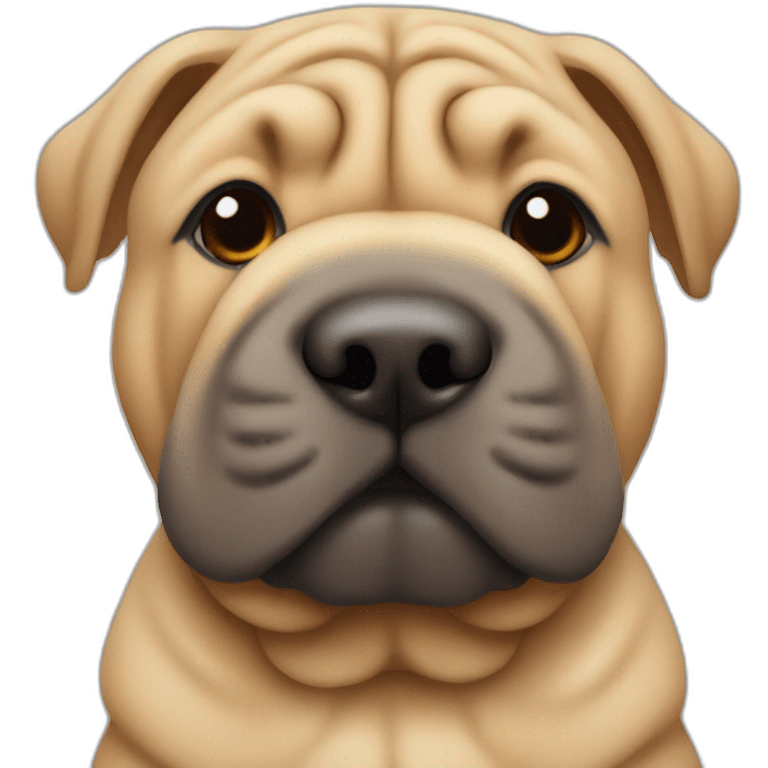 Cute little Shar Pei emoji