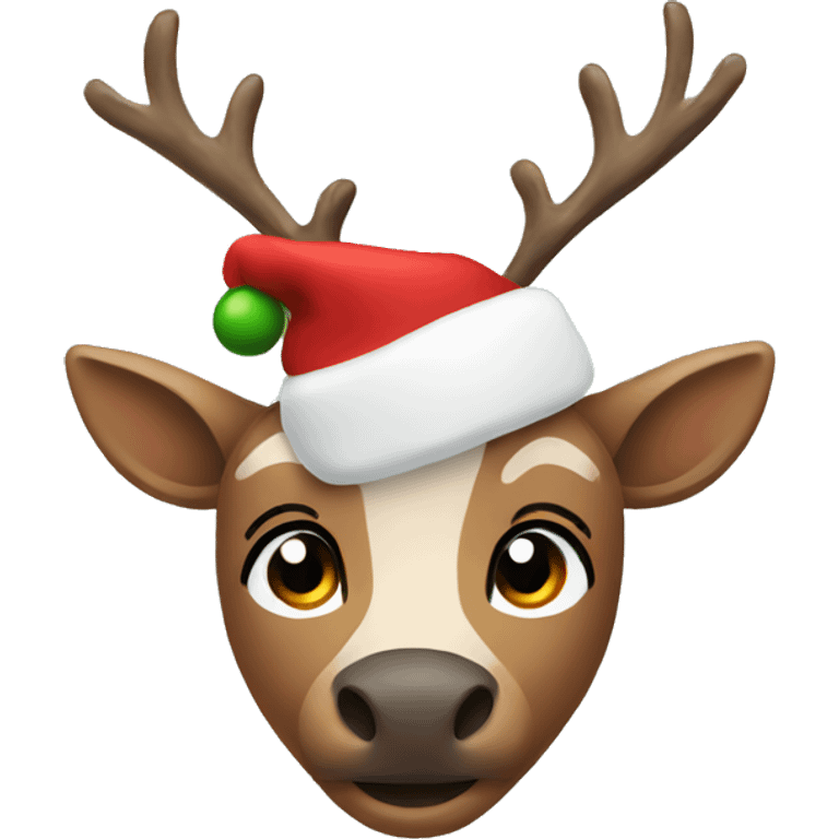 Christmas reindeer emoji