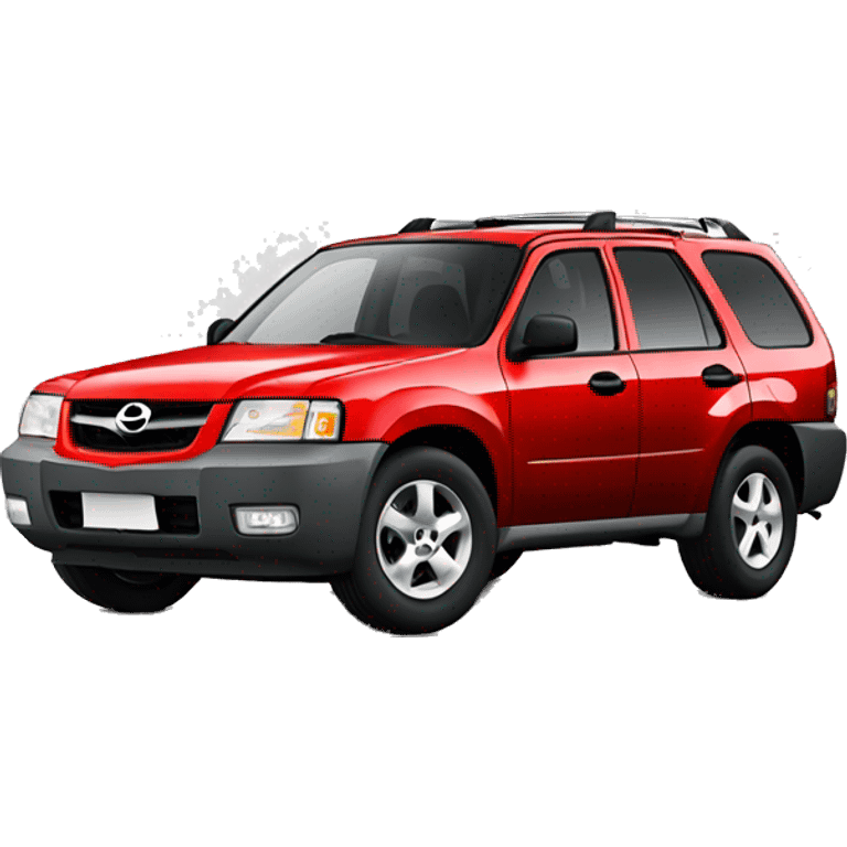 mazda tribute 2001 red side emoji