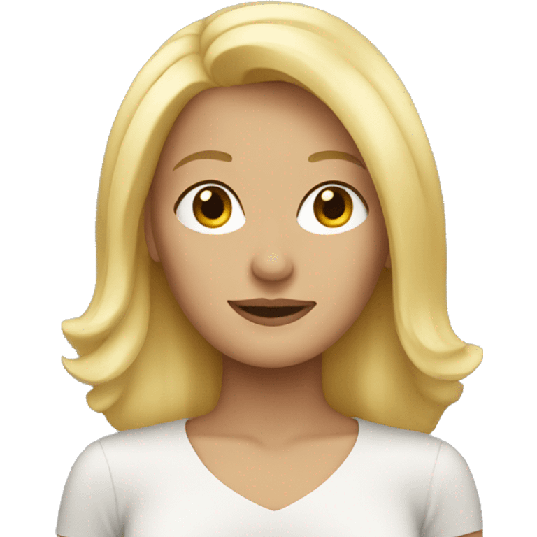 Blonde woman emoji