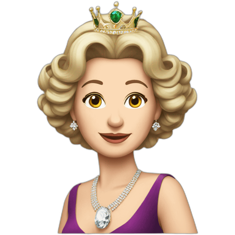 disco queen Elizabeth emoji