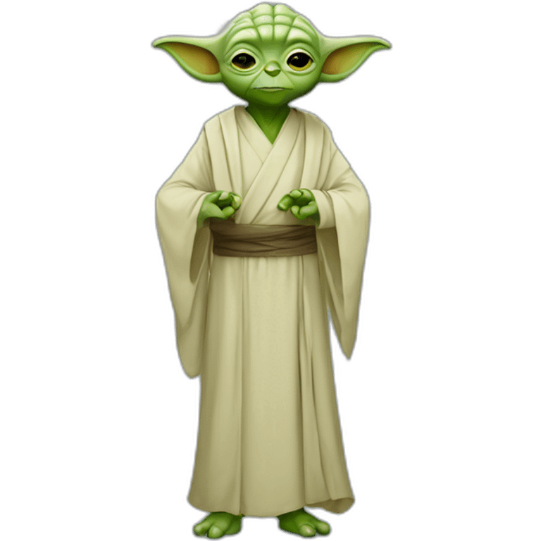 Yoda avec une robe arabe emoji