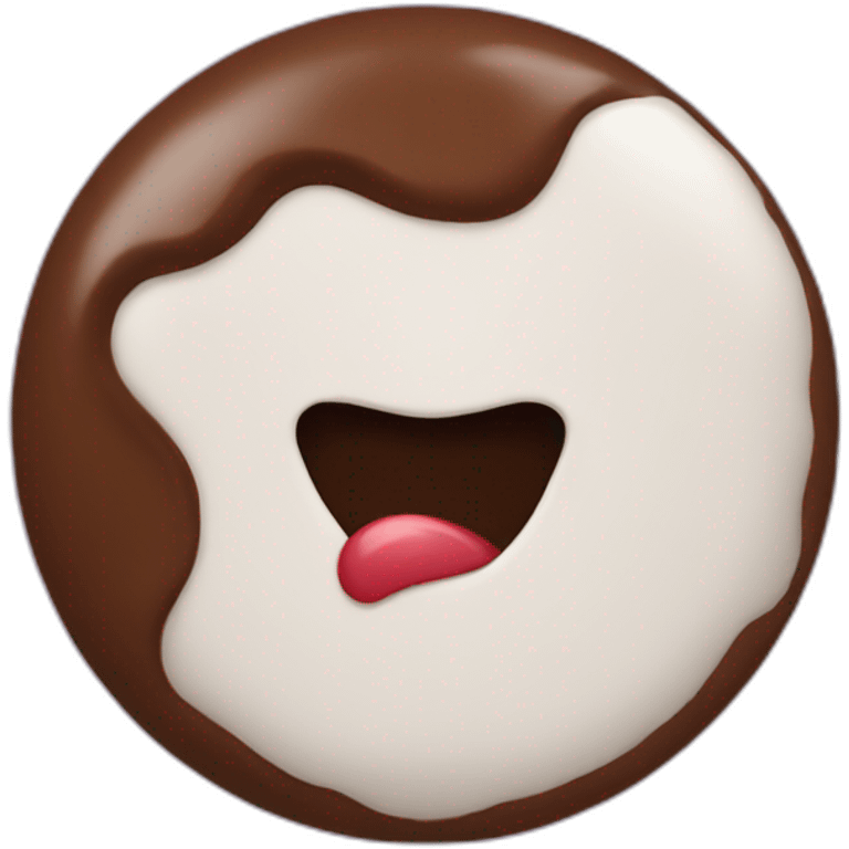 Chocolate kiss emoji