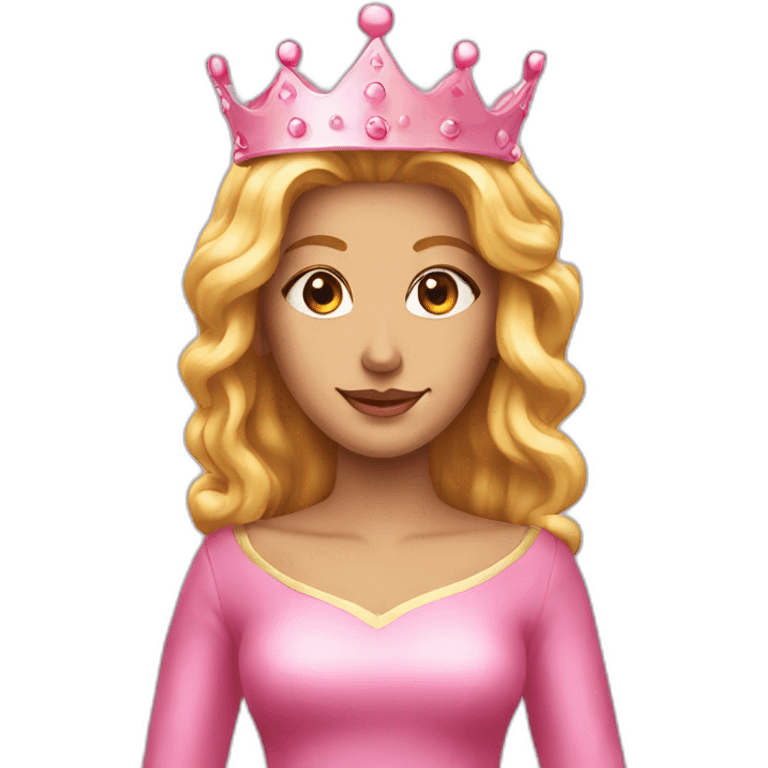 Crown pink queen emoji