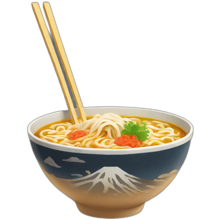 Bol de ramen emoji