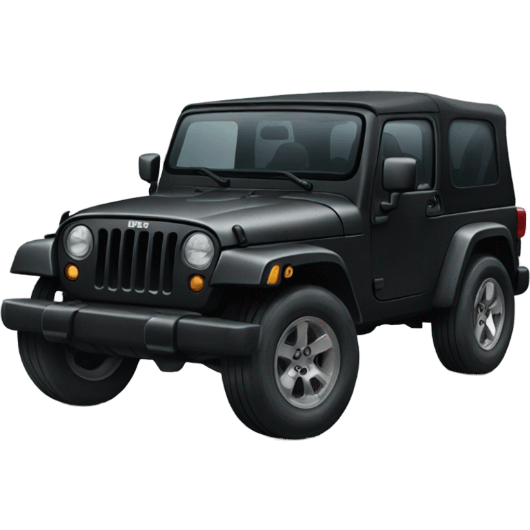 Black jeep soft top smiling emoji