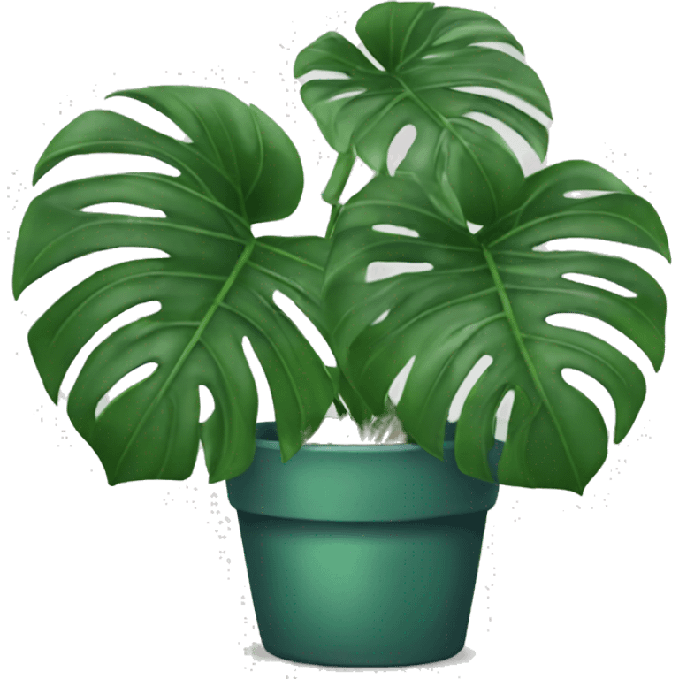 Monstera plant emoji