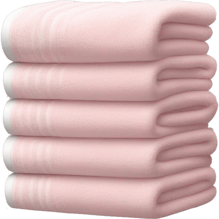 Light pink stacked towels emoji