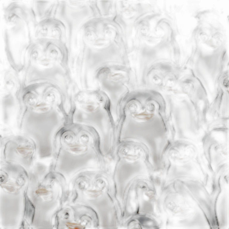 Cute Penguin party emoji