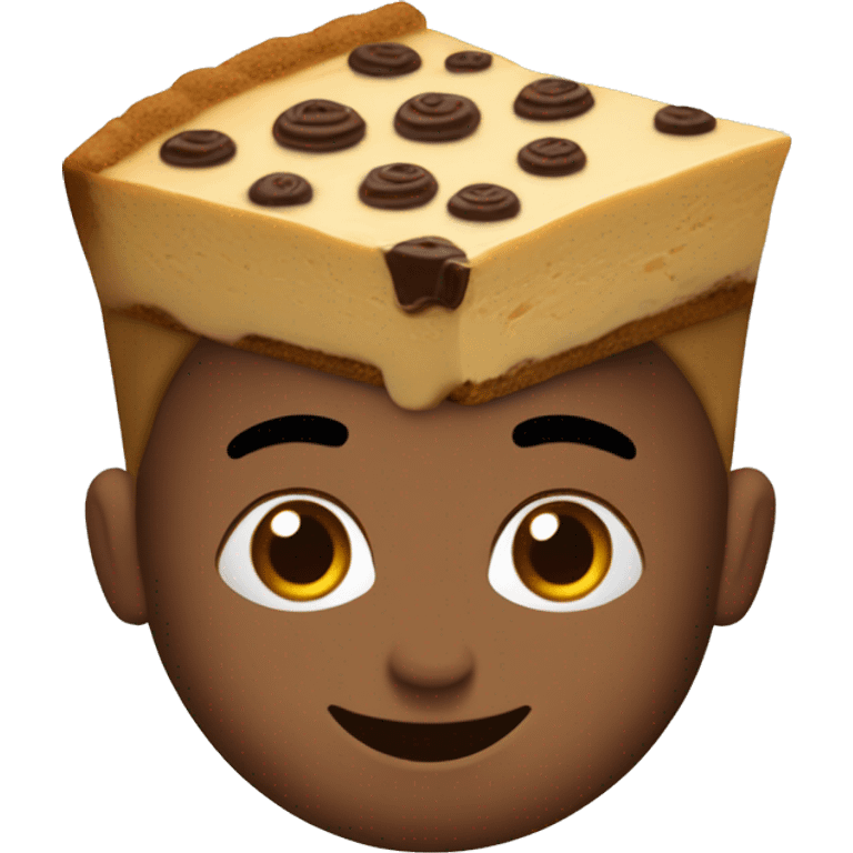 with choco chipCookie Butter Cheesecake emoji