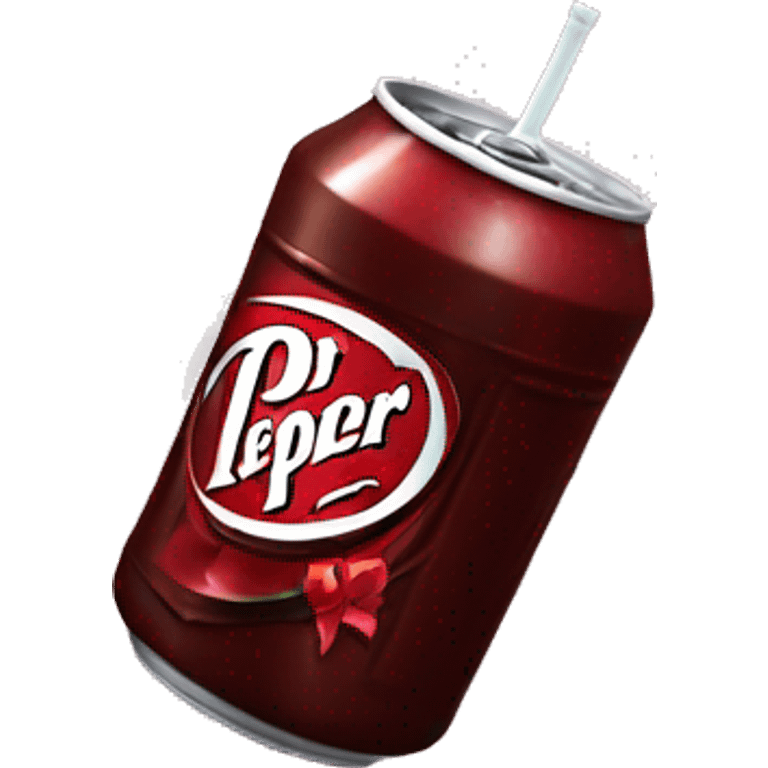 Dr.Pepper with a bow on it  emoji