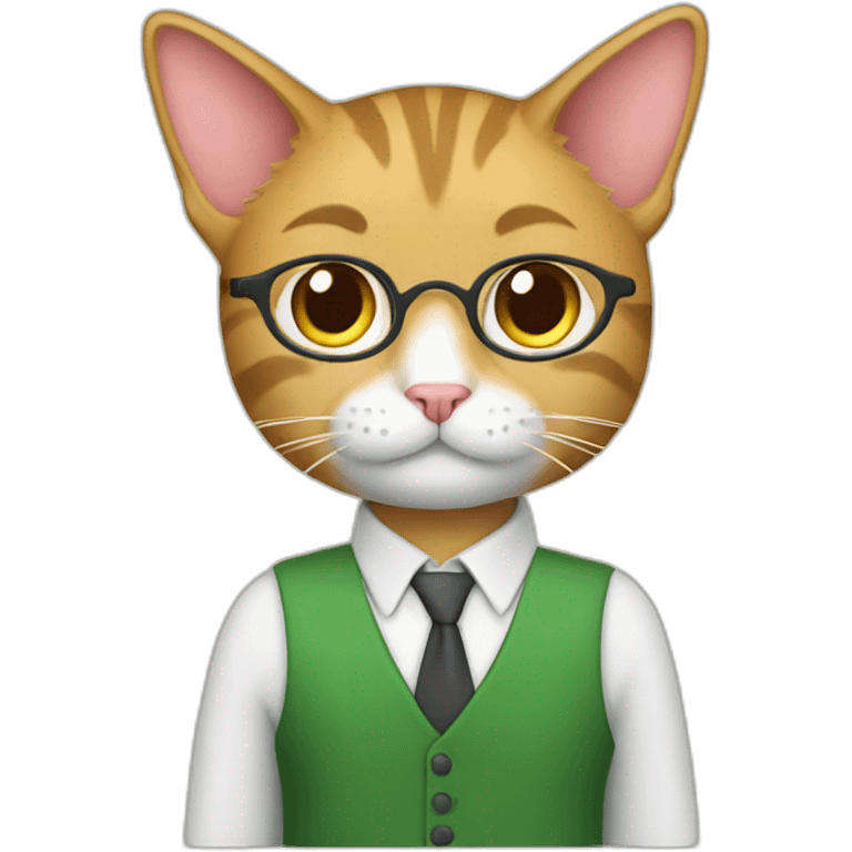 Teacher cat emoji