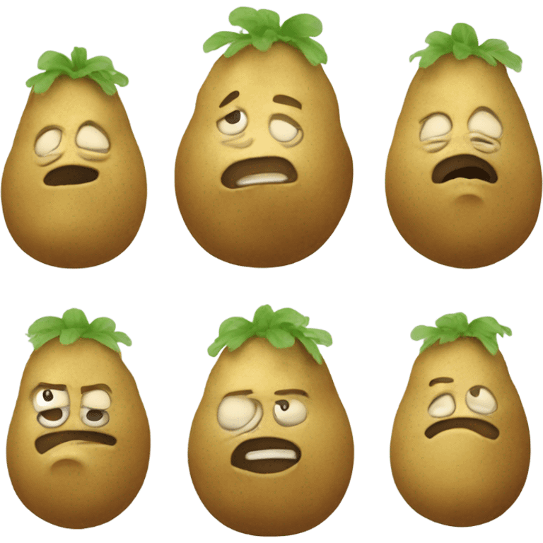 Potato farting emoji