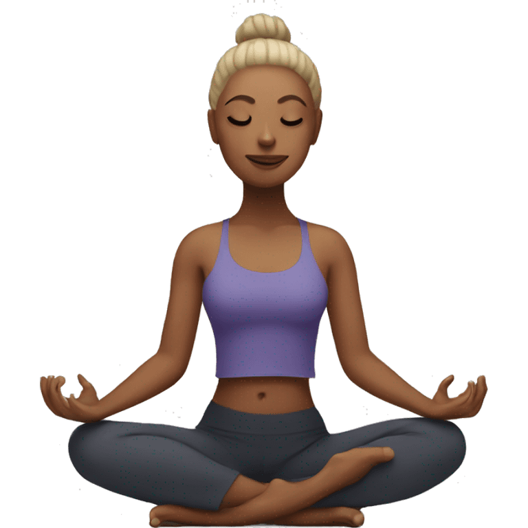 yoga pose emoji