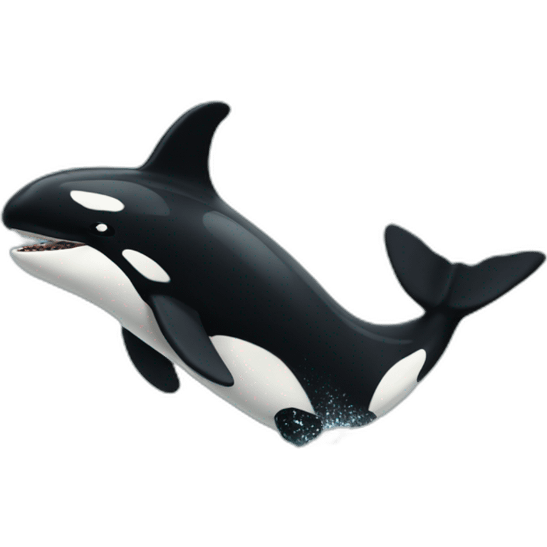 Orca jumping emoji