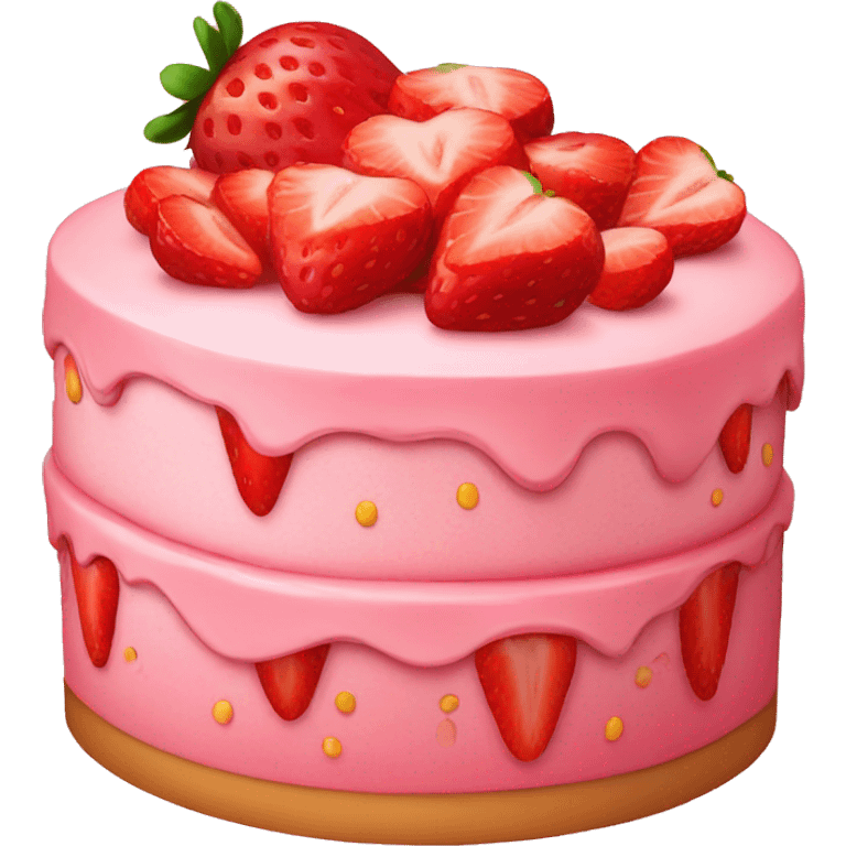 strawberry cake emoji