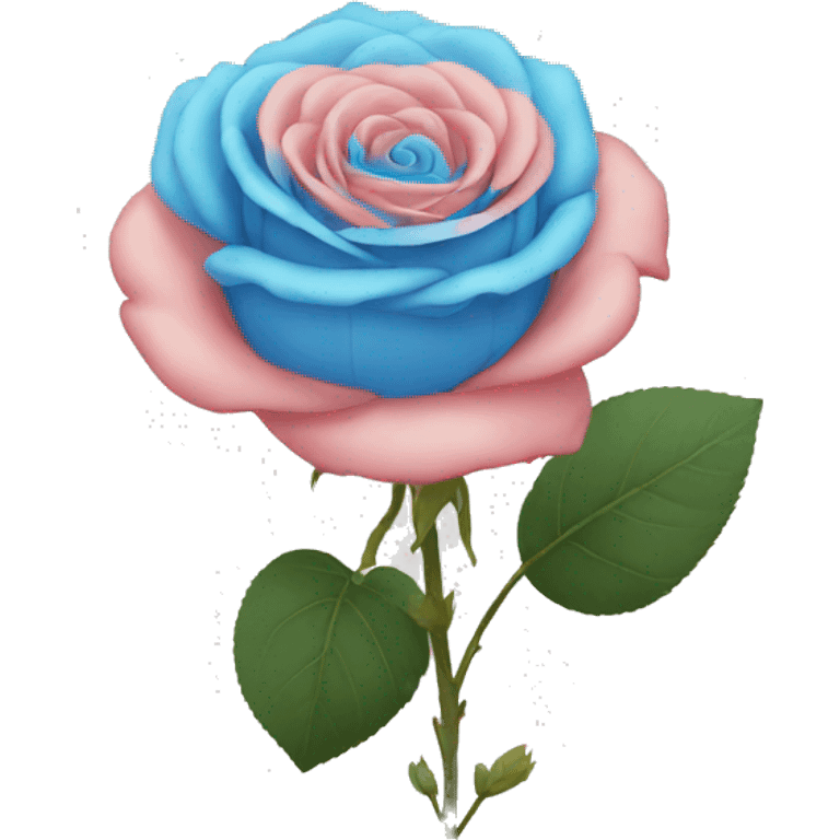 Rosa azul emoji