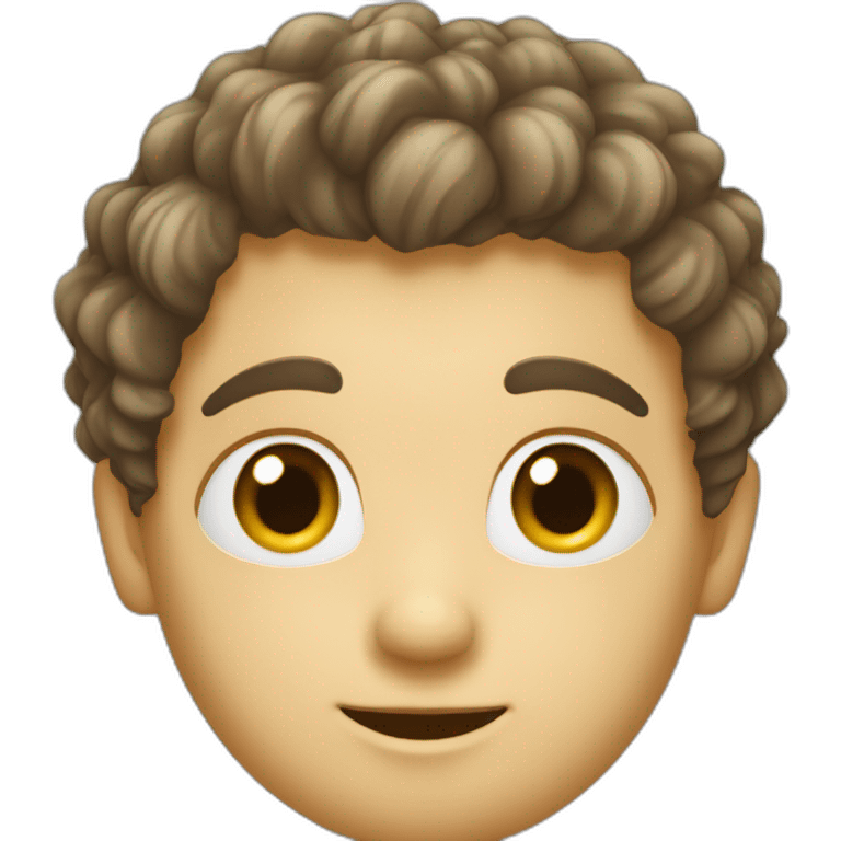 Un garcon de 12 avec des cheveux bouclé emoji