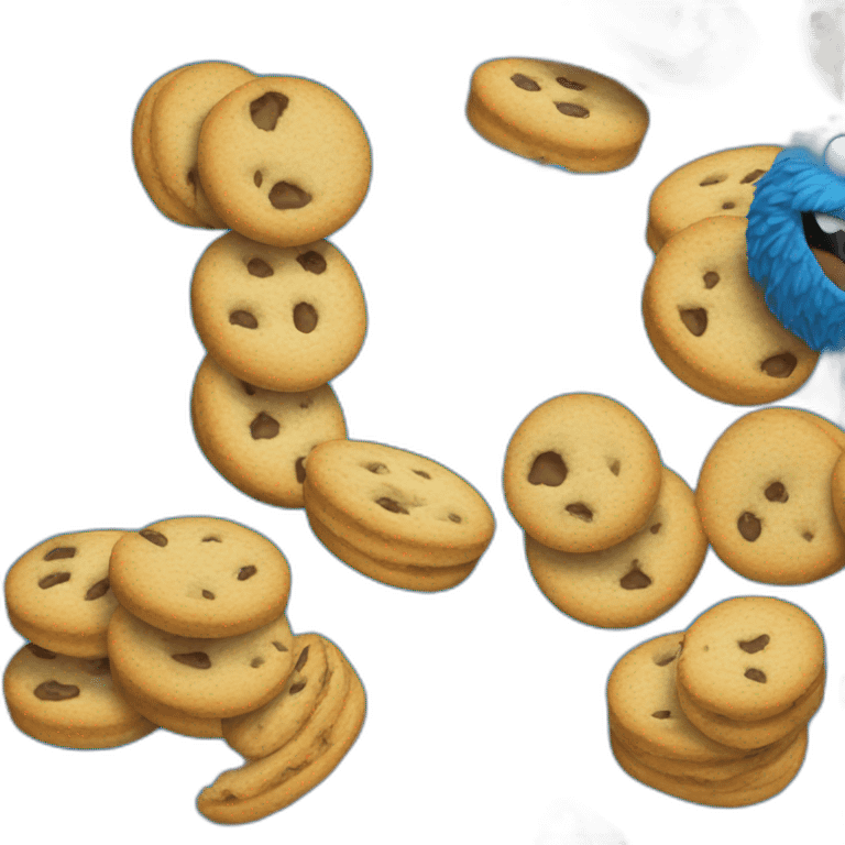 Blue-cookie-monster-smiling emoji