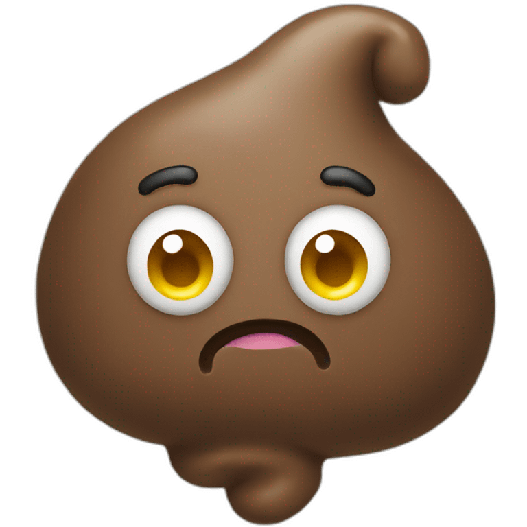 Poop with a hâte emoji