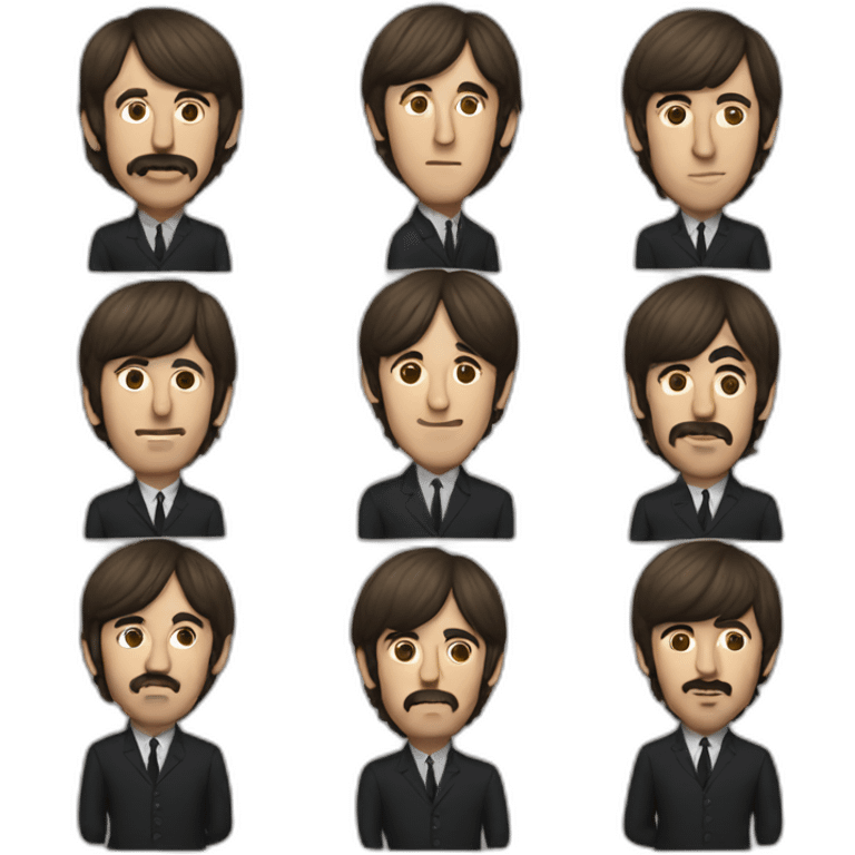 The Beatles band emoji