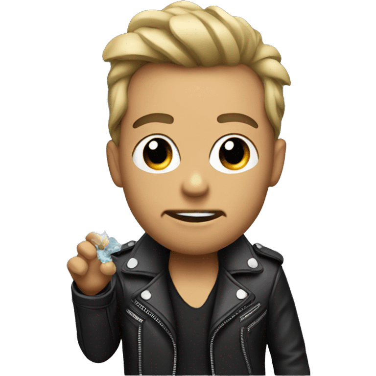 vape wearing a leather jacket  emoji