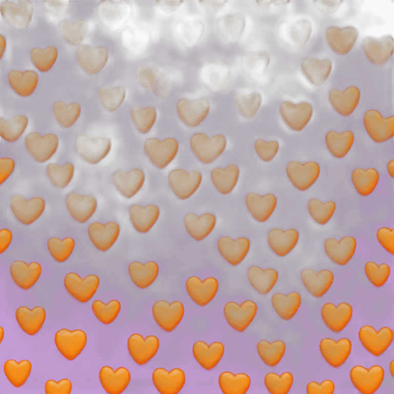 heart with orange emoji