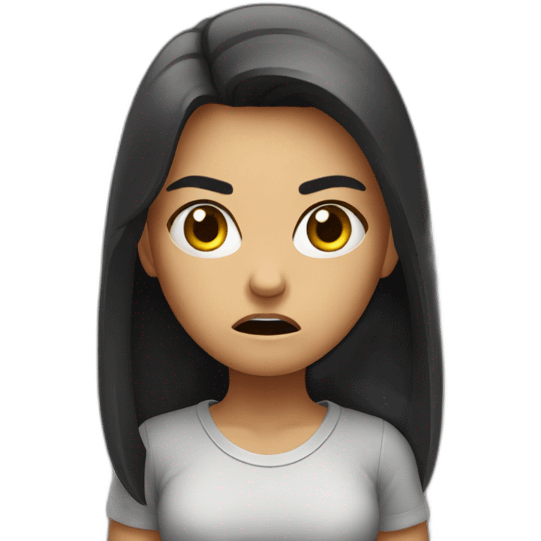 angry girl  emoji