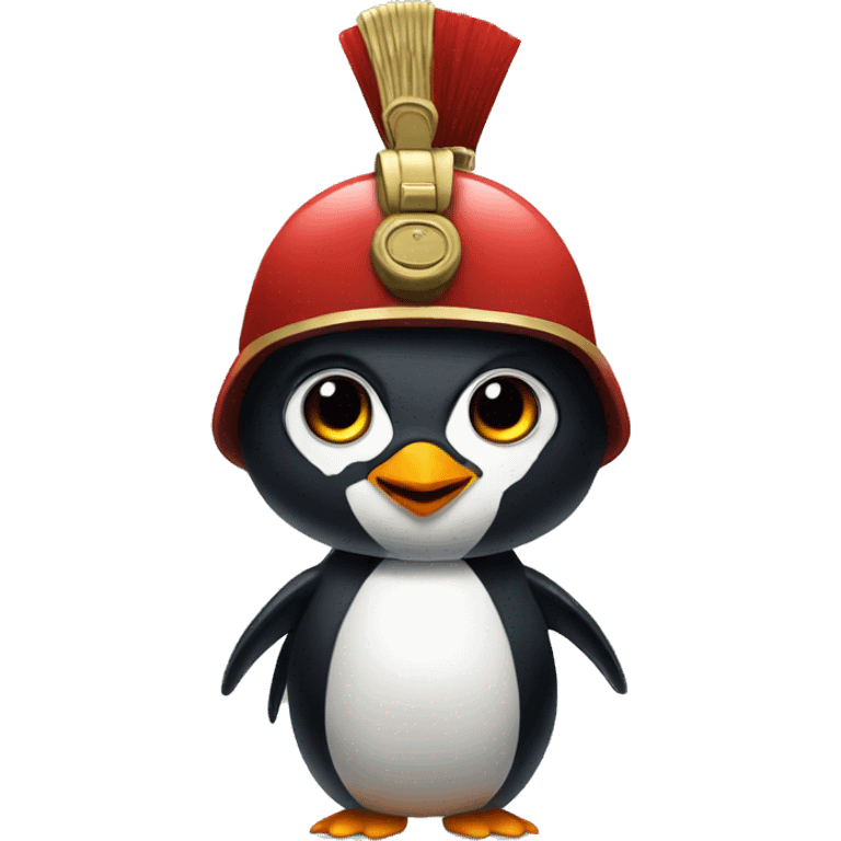 Penguin soldier emoji