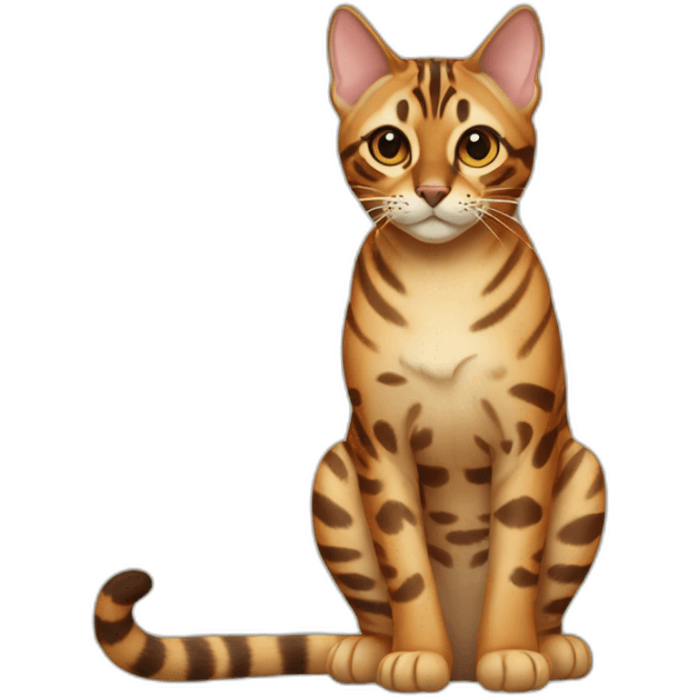 Bengal Cat Full Body emoji