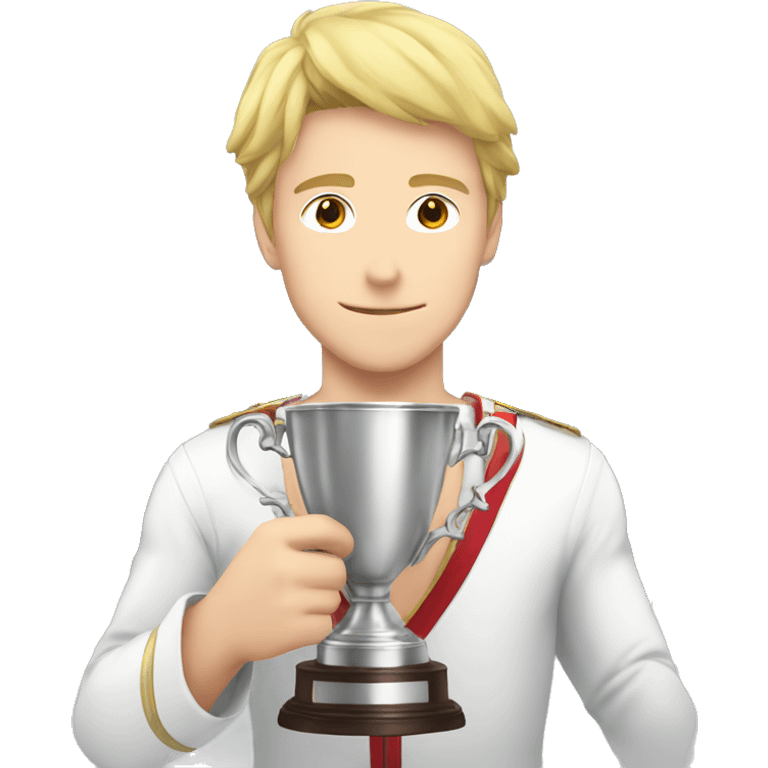 white anime men with win cup emoji