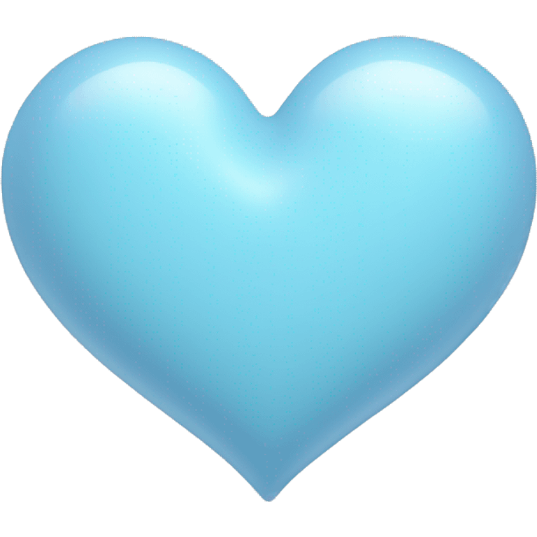 Pastel blue heart emoji