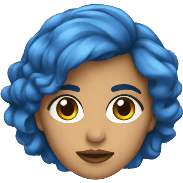 feminista pelo azul emoji