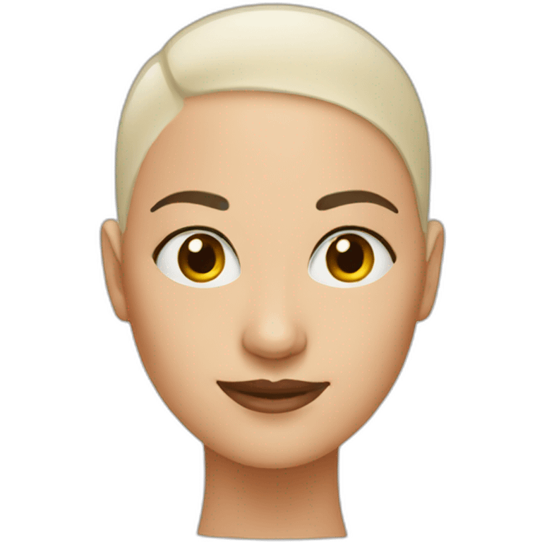 bald head woman emoji