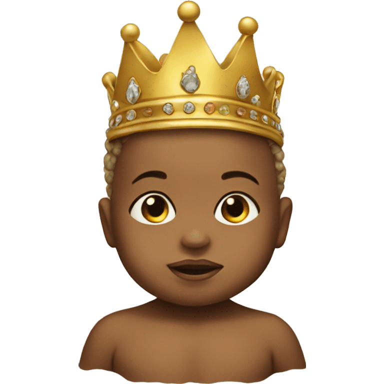 Baby with a crown emoji