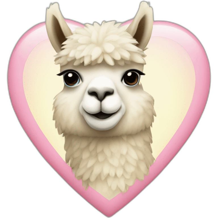 alpaca heart emoji