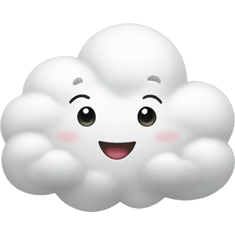 Happy cloud emoji