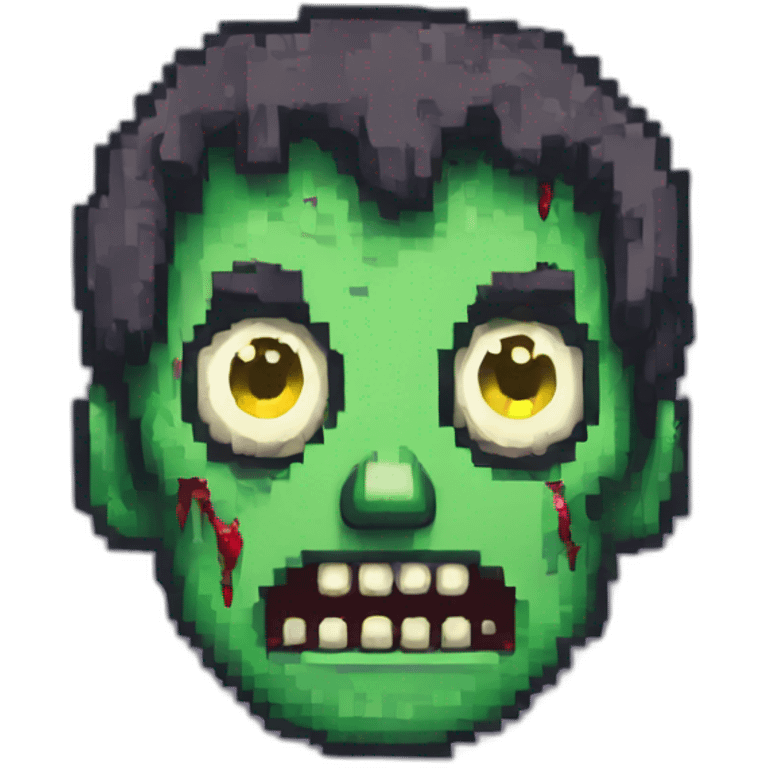 Pixel art Zombie  emoji