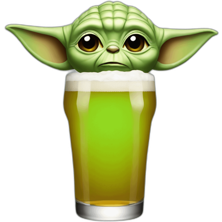 Yoda beer emoji