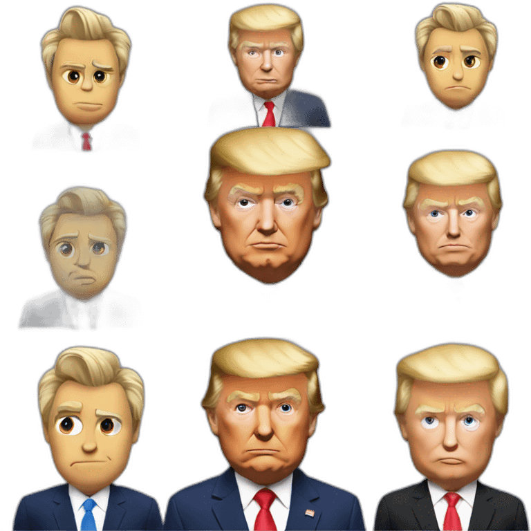 Orban Viktor face Donald Trump hair emoji