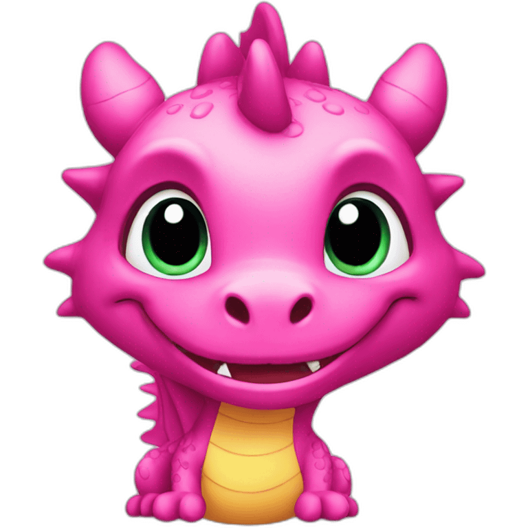 dragon cute pink emoji