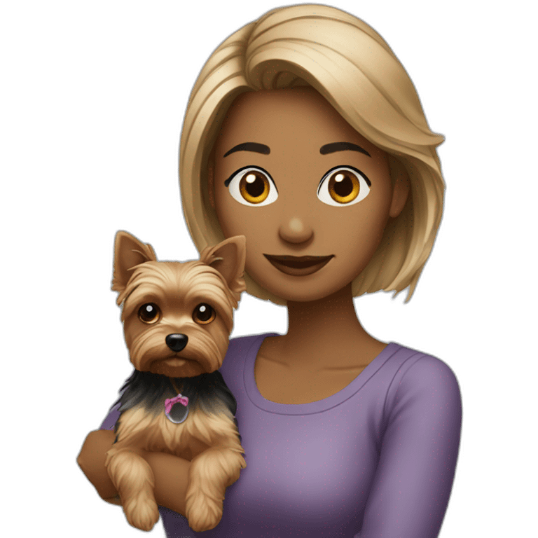 Woman-with-yorkie emoji