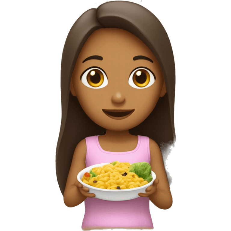 Fille qui aime manger qui ne grossit pas  emoji