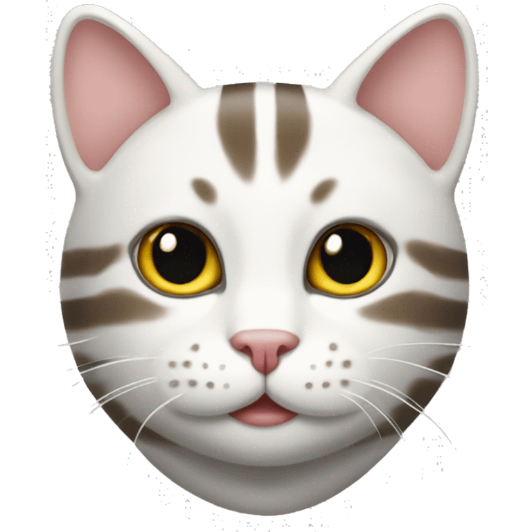 white striped cat emoji