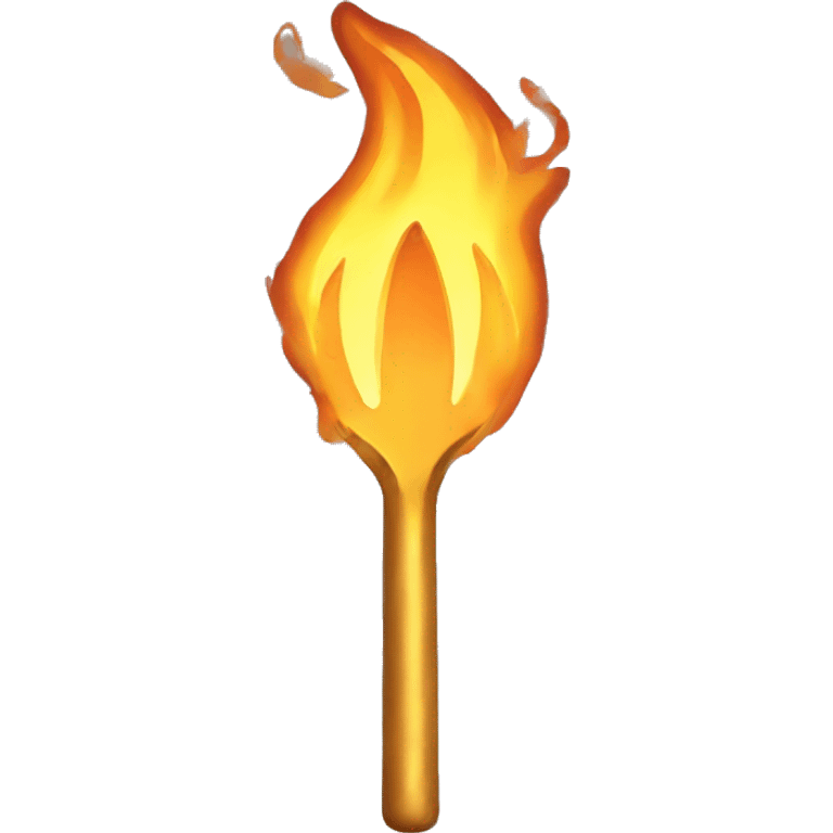 Golden fiery pitchfork  emoji